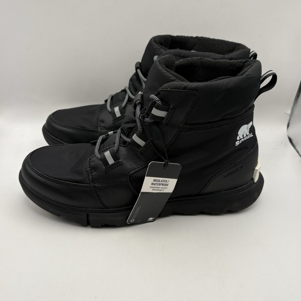 Sorel Womens Explorer II Carnival Sport Waterproof Boot Black 10.5M - Picture 1 of 8